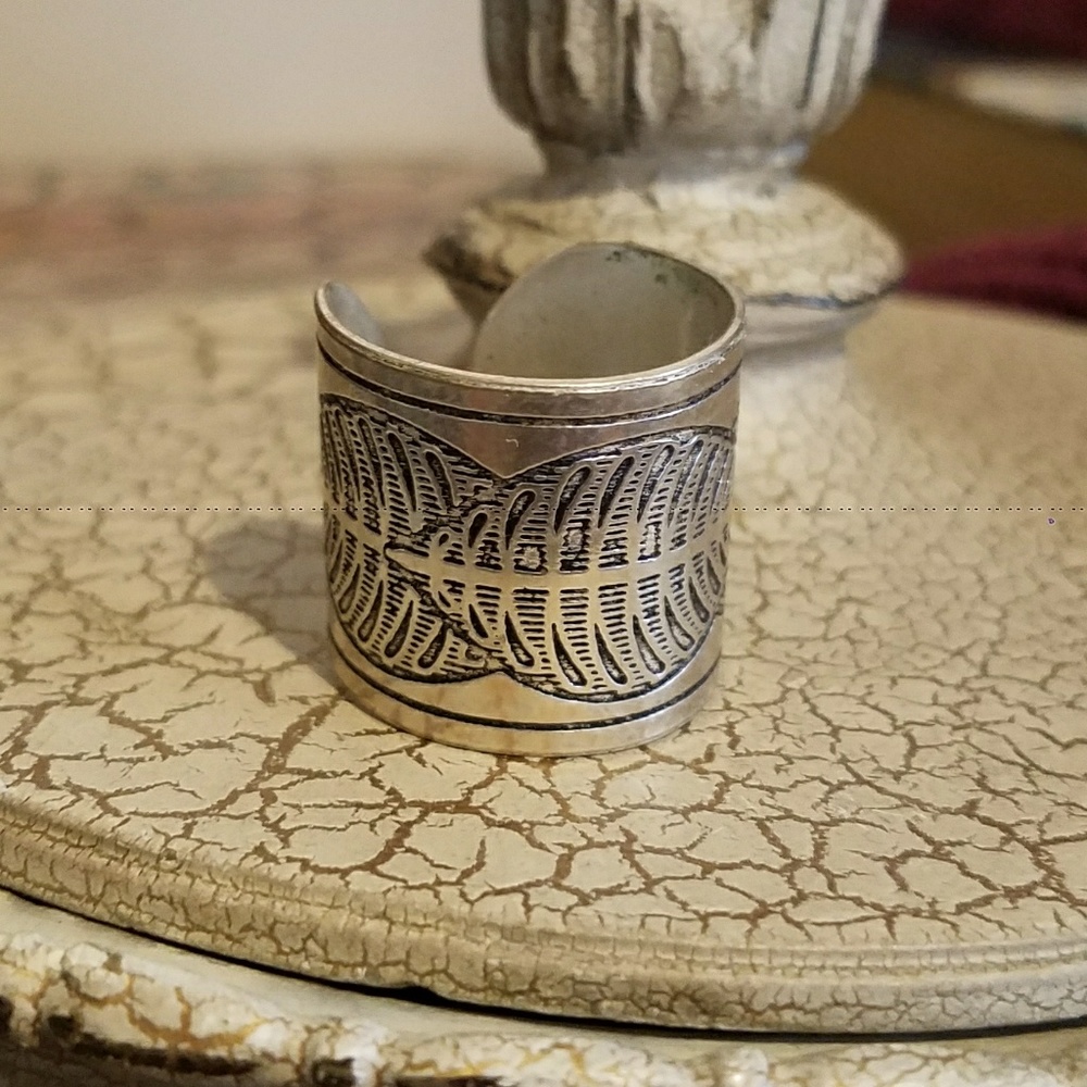 Handmade leaf ring